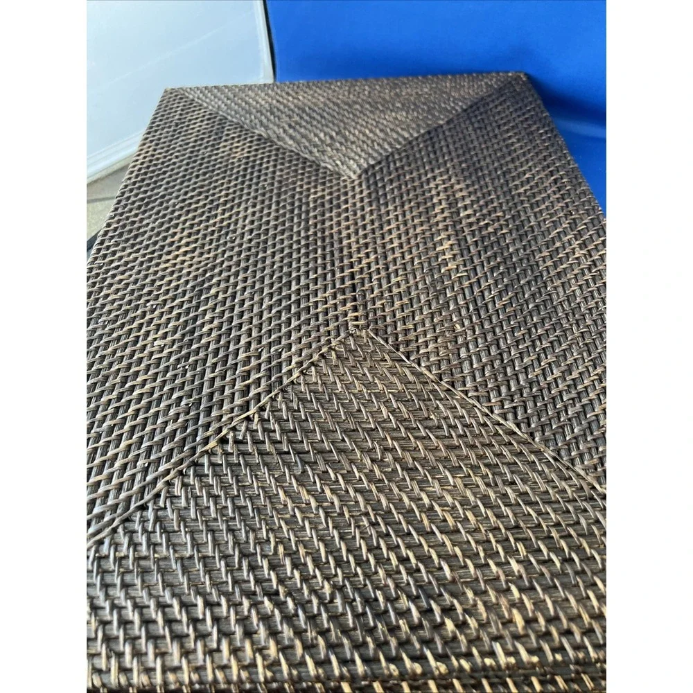 Pier 1 Imports Woven Rattan Placement Set Of 6 Brown  19.5x14